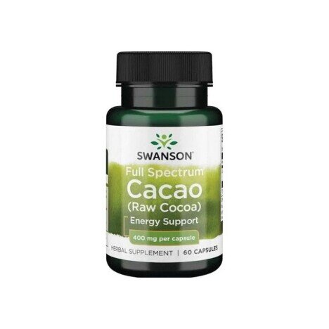 Full Spectrum Cacao (Raw Cocoa) 400mg 60 Capsule Swanson